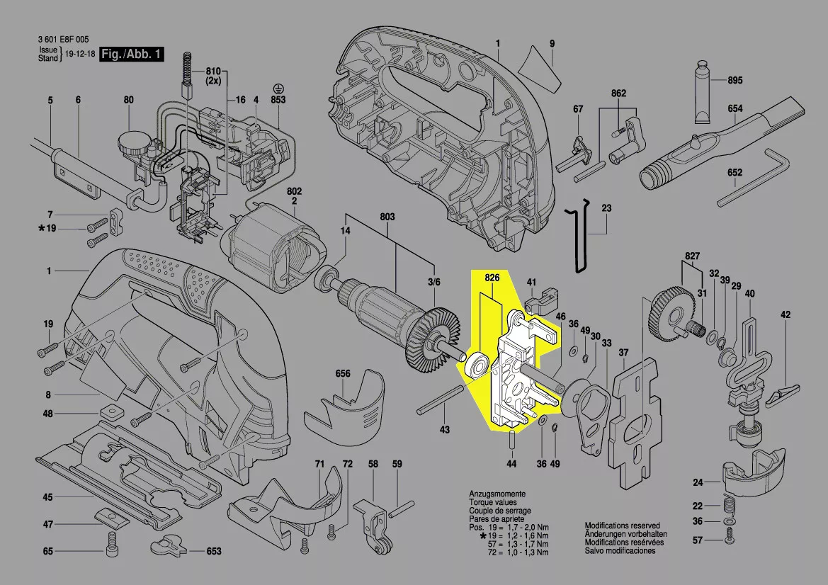 Pont porte-palier réf. 1 619 P08 888 Bosch